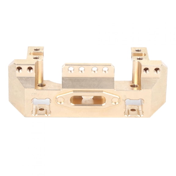 Suodoka Brass Front Bumper Mount Servo Bracket Remote Control Model Accessory Fit for Traxxas TRX4 RC Car, Gold, 1 Pc