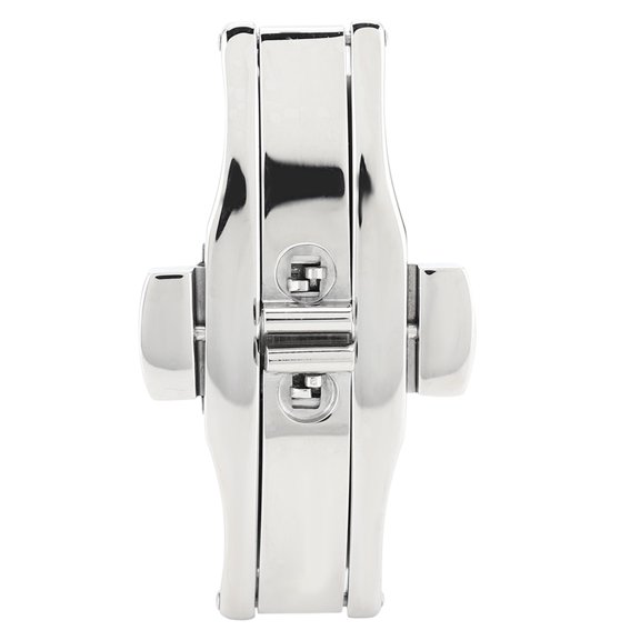 Suodoka Butterflyshape Deployment Buckle Automatic Double Click Metal Clasp Strap For Watch Male