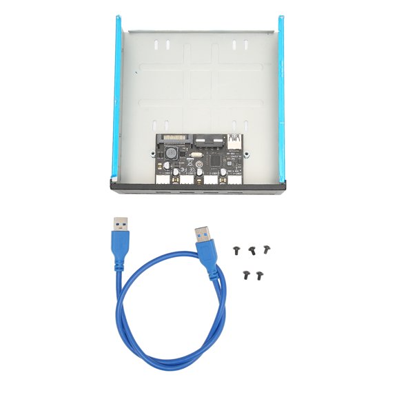 Suodoka CD ROM Expansion Mobile Rack USB 3.0 Front Panel Hub 4 Ports 5Gbps High Speed Data Transfer for PC Desktop Computer Motherboard, Easy Installation Set (17 cm / 6.69 in)
