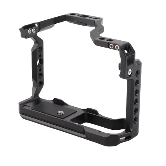Suodoka Camera Cage with 1/4inch 3/8inch Threaded Hole for Canon EOS R50 Arca 38MM Slide Slot Anodic Oxidation Anti Slip Aluminum Video Rig 6.30 in / 16.00 cm[cite: 1]