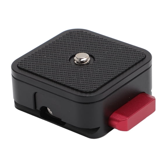 Suodoka Camera Quick Release Plate, Aluminum Alloy Tripod Mount Adapter with 1/4 and 3/8 Inch Threads, 10kg / 22lbs Capacity for DSLR, Mirrorless Cameras, Monopod, and Stabilizer, Black