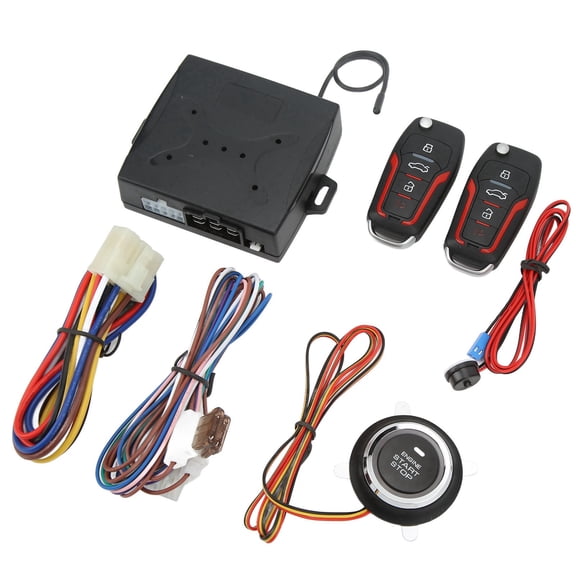 Suodoka Car Keyless Entry System 12V Anti Theft One Button Start Remote Lock System Universal for Autos 6.69 inches / 17.0 cm