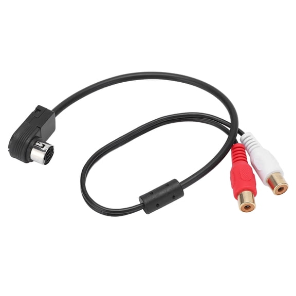 Suodoka Car Radio AUX IN RCA Audio Cable Adapter Replacement for Alpine KCA121B Ai-net Player