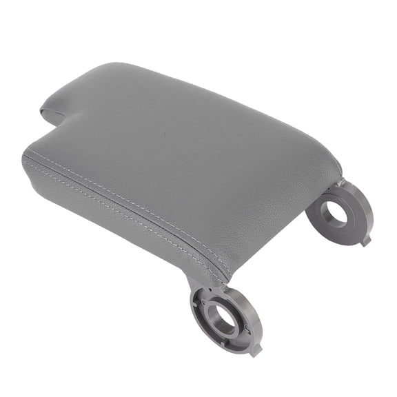 Suodoka Center Console Armrest Cover Pad Cushion Replacement for BMW E46 1999-2004, Faux Leather Storage Protection Lid, Interior Auto Accessory (12.2 inches / 31 cm Length, Gray Color)