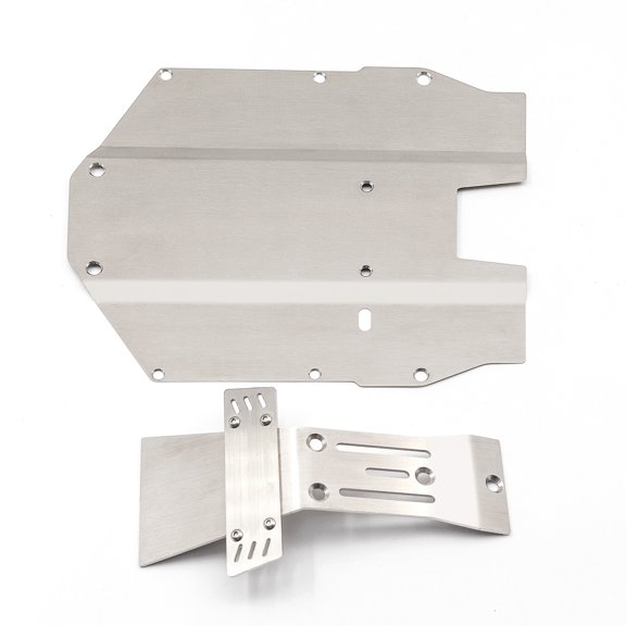 Suodoka Chassis Armor Protector Skid Plate Remote Control Car Upgrades Parts Stainless Steel Replacement For Yikong DF7 1/7 Short Course Truck