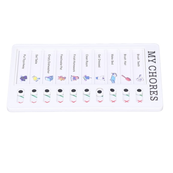 Suodoka Chore Chart Memo Boards Portable Detachable Message Board Comfortable PVC Kids Routine Planner 7.9 inches / 20.0 cm - MY CHORES[cite: 1]