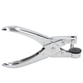 thumbnail image 1 of Suodoka Chromed Metal Single Hole Punch 0.28in Diameter – Effort‑Saving, High Hardness, No Burrs – Ideal for Paper, Cardboard, PVC, ID Cards & Plastic Bags, 1 of 8
