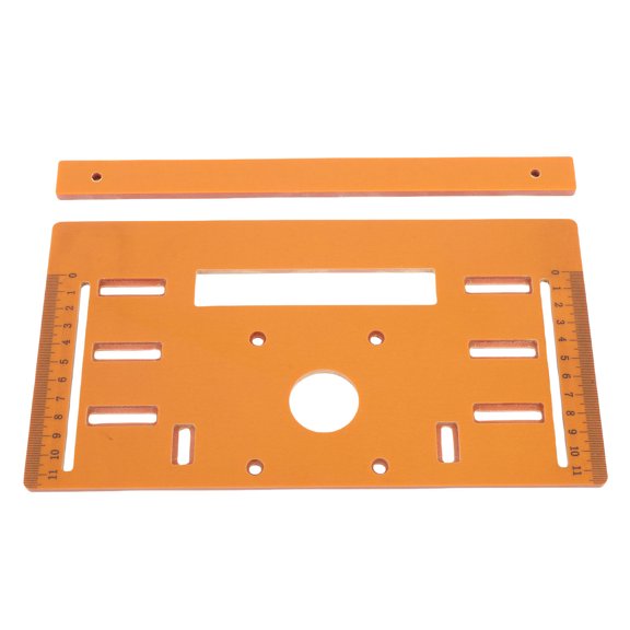 Suodoka Circular Saw Base Plate with Scale Markings Flat and Bevel Cuts Woodworking Bottom Plate for Edged Cutter Router 28x15cm
