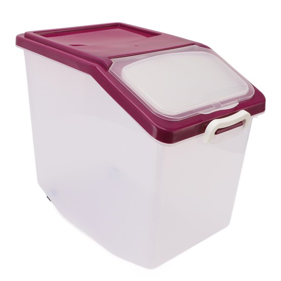 Suodoka Clear FoodGrade PP Rice & Grain Dispenser with Sealed Lid, Cup, and MoistureProof Design