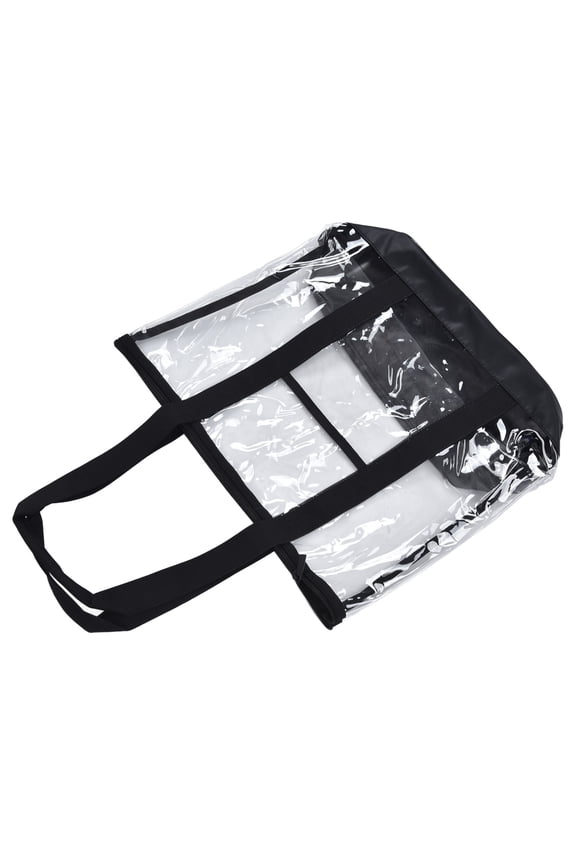 Clear Tote Bag, Transparent Beach Bag Waterproof PVC Shoulder Handbag for Pool Gym Travel (16.9 x 7.8 x 15.3 inches / 43 x 20 x 39 cm)