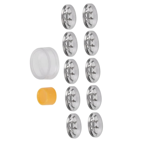 Suodoka Cloth Bag Cover Buttons Kit Round Button Base DIY Handmade Crafts Buckle Making Tools, 20 mm / 0.79 in
