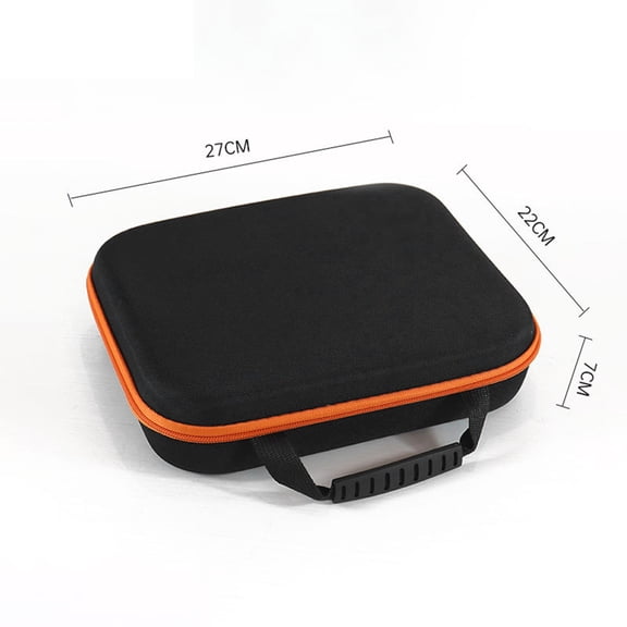 Suodoka Compact Oxford Cloth Portable Tool Bag Storage Box with Handle Large Capacity Zipper Pouch for Electric Drill Grinder Screwdriver Orange Short
