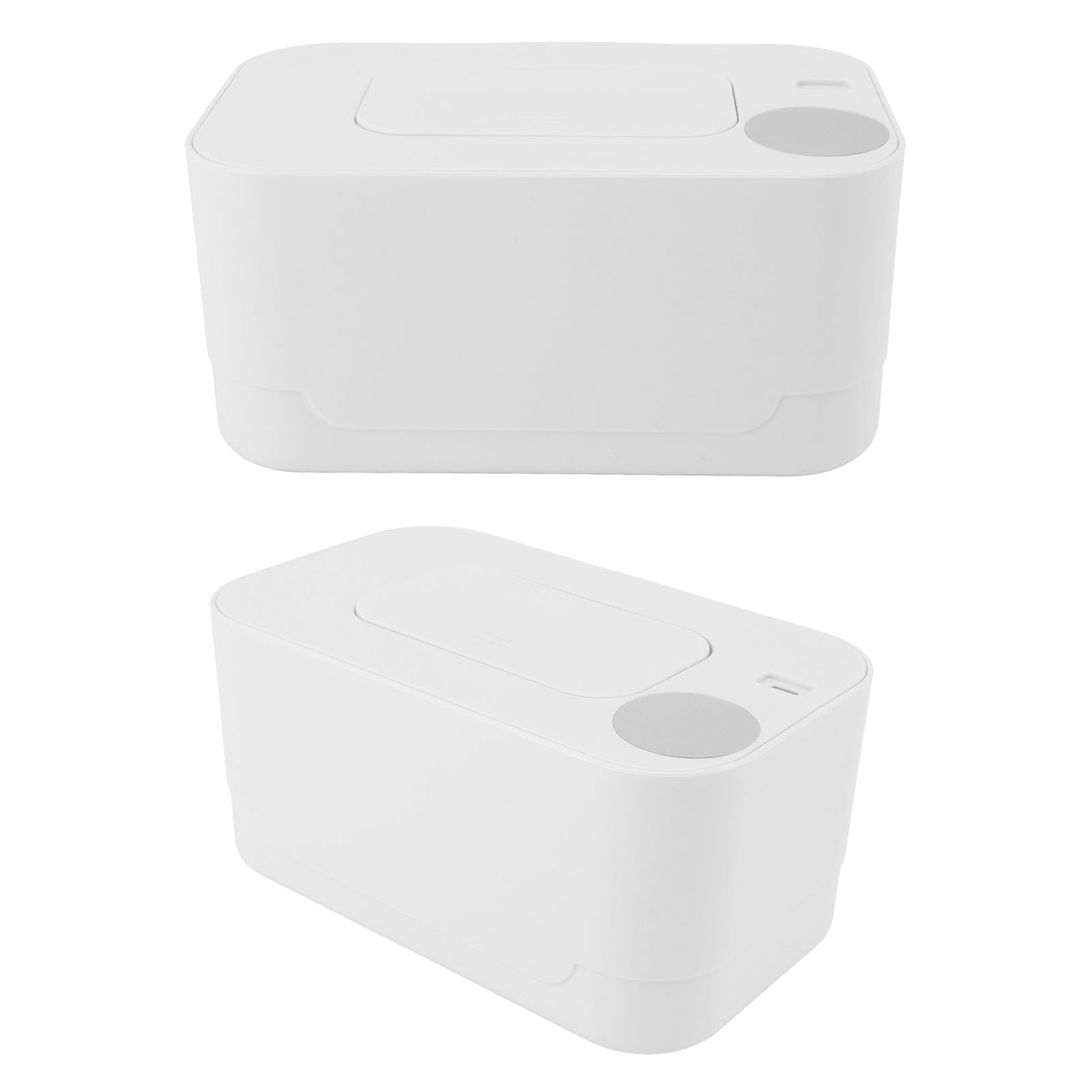Suodoka Compact Wipes Warmer Portable Baby Wet Wipes Dispenser for Vehicle and Home Use White Constant Temperature Heating Box (8.66 in / 22.0 cm)
