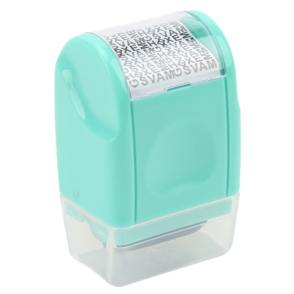 Suodoka Confidential Stamp Photosensitive Roller Detachable Window ABS Material Security Roller Stamp with Green Ink for Privacy Protection[cite: 1] Office Home Use (2.76 inches / 7 cm)