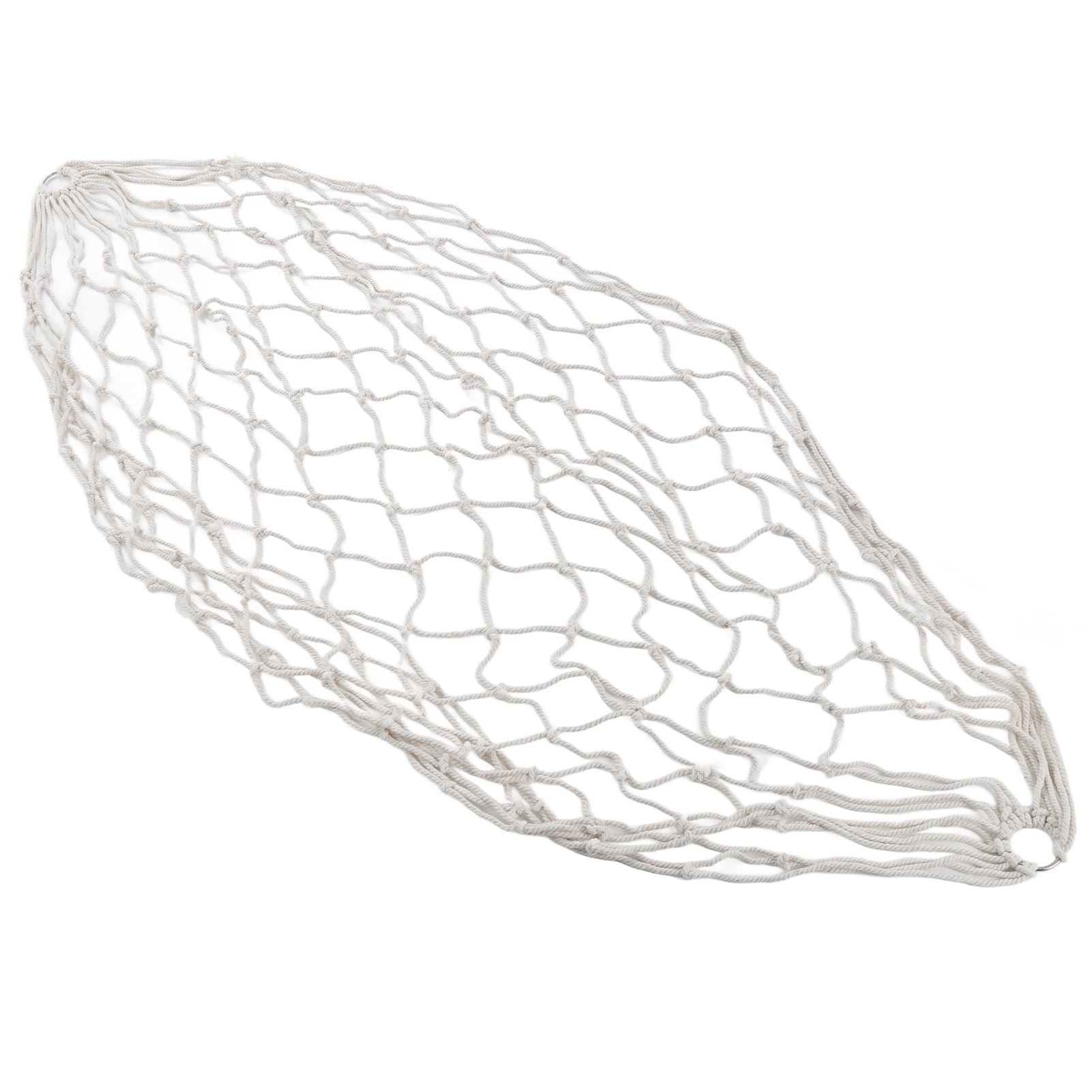 Suodoka Cotton Rope Hammock Hand Woven 264.6 lb Capacity Portable Mesh Hammock for Outdoor Indoor Patio Yard 43.3x86.6 in / 110x220 cm