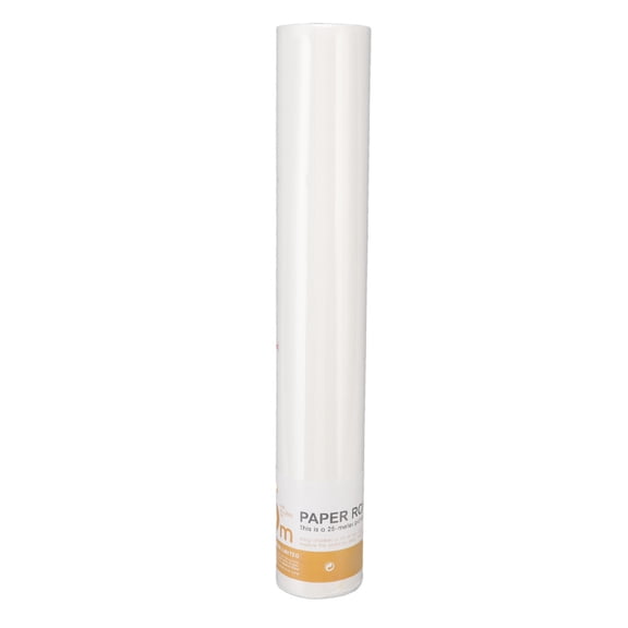 Suodoka Craft Paper Roll Approx 27.4yd / 25m Long 17.7in / 45cm Wide Odorless Natural White Paper Roll for Sketch Oil Painting Graffiti