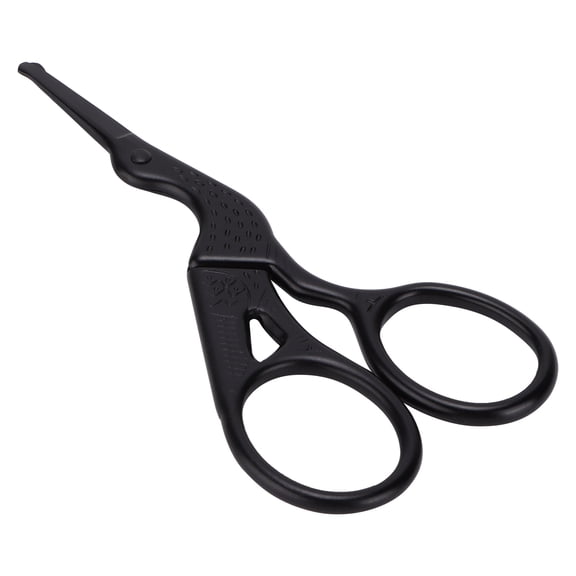 Suodoka Crane Design Scissors Stainless Steel Retro Sewing Embroidery DIY Crafts Shears Tool, 3.7 inches / 9.5 cm, Black