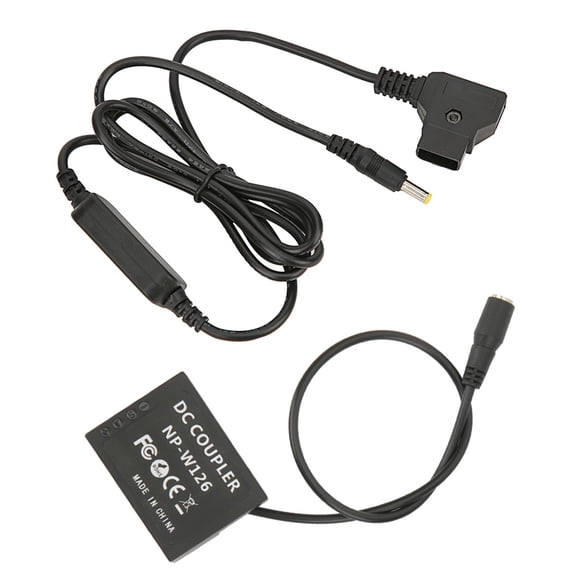 Suodoka D-TAP to NP W126 Full Decoding Dummy Battery Power Adapter for Fuji X-T1 X-T2 X-T3 X-T10 X-T20 X-T30 X-Pro1 X-Pro2 X-Pro3 Cameras Reliable Continuous External Power Supply Accessory