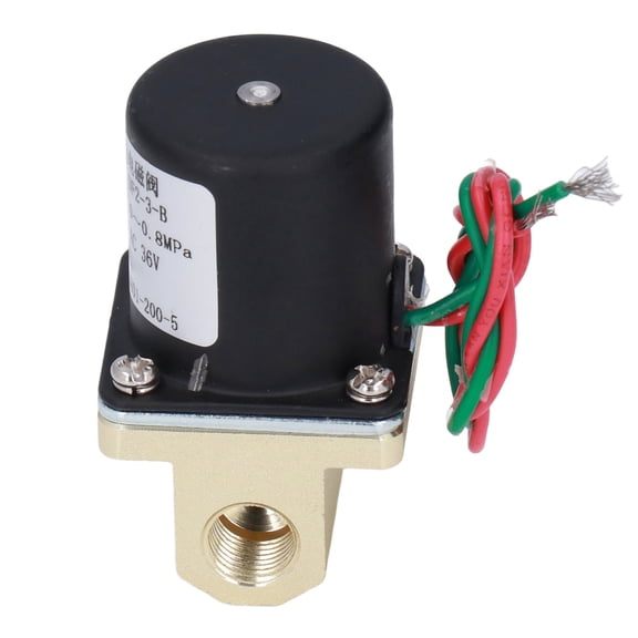Suodoka DF2-3-B Brass Electric Solenoid Valve 2 Position 2 Way Threaded Gate Switch for Argon Gas Liquid Control, AC 36V, 0.1 inches / 0.3 cm Through Hole Diameter