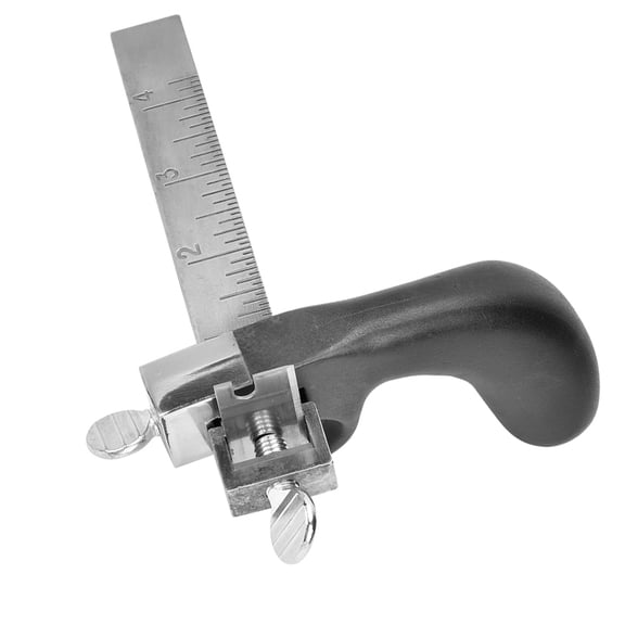 Suodoka DIY Leather Strap Belt Cutter Hand Cutting Tool, Aluminum Handle Leathercraft Strip Cutting Machine for Professionals and Amateurs, Cuts up to 4 inches (10.16 cm) Wide, Silver