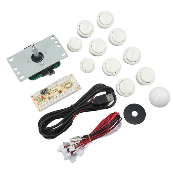 Suodoka DIY USB Controller Computer Rocker Joysticks for Arcade Game White 6.30 inches / 16.0 cm[cite: 1]
