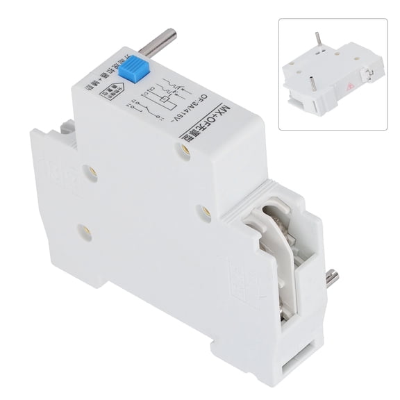 Suodoka DZ47 Time Delay Relay Circuit Breaker Shunt Release Accessory Multifunction Control 110-400V AC DC Din Rail Mount 3.94 inches / 10.0 cm Compact Safe High Efficiency Flame Retardant Module
