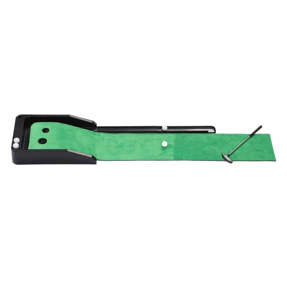 Suodoka Desktop Club Putter Trainer Automatic Return Tracks Rubber Base Club Ball Putting Practice Set for Home Office Use