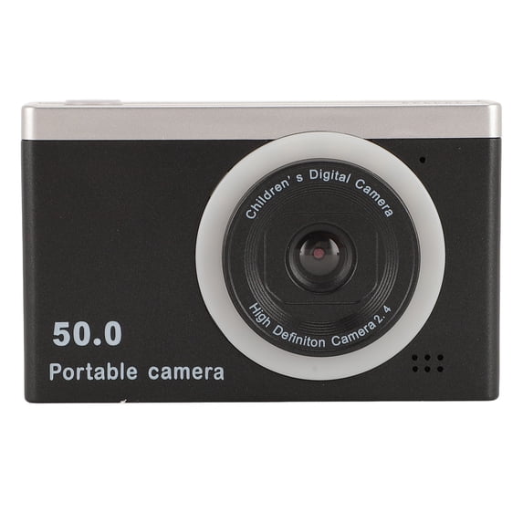 Suodoka Digital Camera 40MP 1080P 2.4 Inch Screen 8x Digital Zoom Front Rear Dual Lens Compact Camera for Students Selfie Travel Black