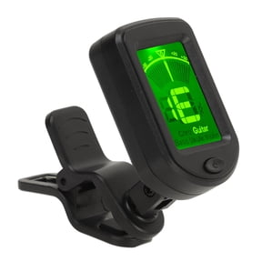 Suodoka Digital Electronic Tuner Multifunctional High Accuracy Clip On String Instrument Tuning Device for Guitar Ukulele Violin, Black