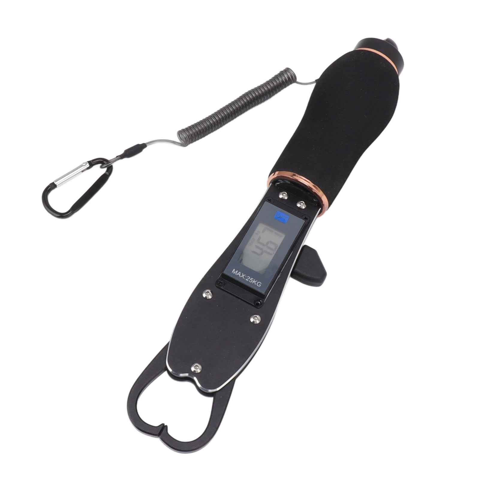 Suodoka Digital Fish Scale and Lip Gripper, 55lb/25kg Capacity Fishing Gear, Aluminum Alloy Grabber Holder Tool
