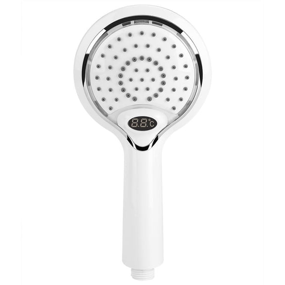 Suodoka Digital LED Shower Head 3Color Temp Display, 041 Blue/Green/Red, WaterSaving, Easy Install, ABS/TPR