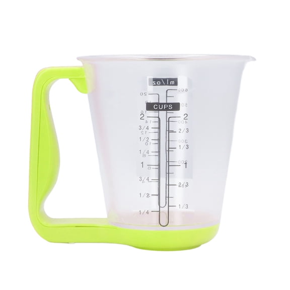 Suodoka Digital Measuring Cup Food Scale, Portable 1kg Electronic Kitchen Scale with LCD Display for Coffee, Milk, Condiments, Green