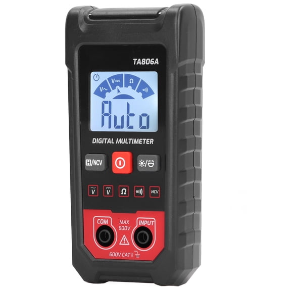 Suodoka Digital Multimeter Auto Identification Measurement Portable Voltammeter Voltage Resistance Meter AC DC 600V with LCD Display for Home and Auto Testing[cite: 1]