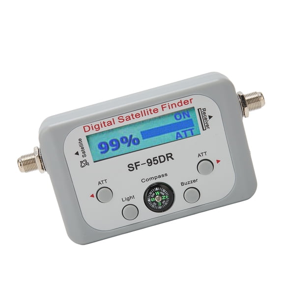 Suodoka Digital Satellite Finder 950 to 2150MHz ATT Buzzer Function Portable Satellite Signal Meter with Built-in Compass Ideal for DirecTV Receiver Systems