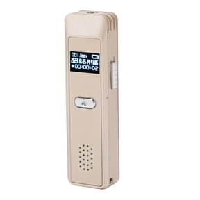 Suodoka Digital Voice Recorder Multifunction AI Smart HD Noise Reduction Voice Activated Recorder Gold 8 GB