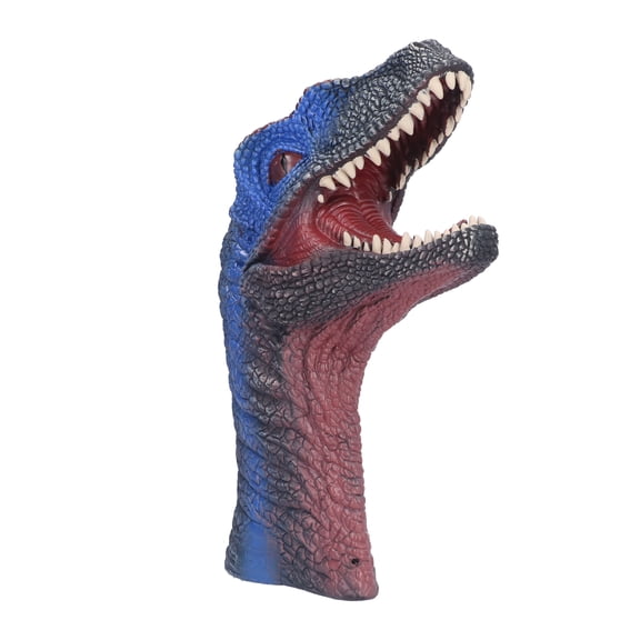 Suodoka Dinosaur Hand Puppet Interactive Soft Rubber Tyrannosaurus Rex Toy for Children, Non-Toxic T-Rex Role Play Pretend Hand Glove (10.6 in / 27 cm)