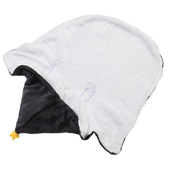 Suodoka Dog Fleece Cape Warm Comfortable Soft Pet Flannel Cloak Coat for Dogs Cats Winter Cold Weather Medium Gray Perfect for Walks 10 inches / 25.4 cm