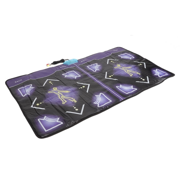 Suodoka Double Dance Mat for Adults and Kids, Non-Slip Video Game Dance Floor Pad with 2 Wireless Handles, TV and PC Compatible, Includes 512MB Memory Card, Built-in 32-Bit Chip, Durable PVC Mat