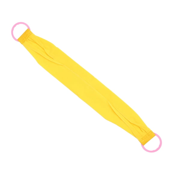 Suodoka Double Sided Back Exfoliator 450D Coarse Sand Deep Cleaning Exfoliating Back Scrubber with Handle for Body Washing Yellow 12 inches / 30.48 cm
