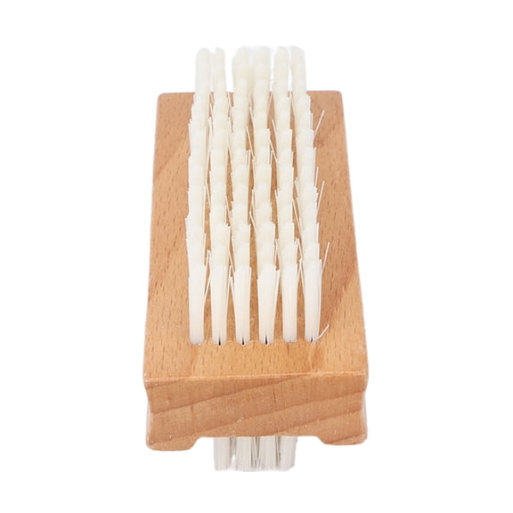 Suodoka Double Sided Nail Brush Fingernail Toenail Cuticle Scrubbing Wooden Dust Brush 3.94 inches / 10 cm