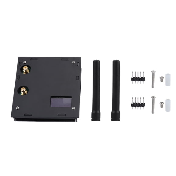 Suodoka Duplex Hotspot Module Antenna Case Kit For MMDVM Raspberry Pi DIY OLED Black Shell Support DMR P25 D-Star 32-Bit ARM Processor 10mW RF Power (3.0 x 2.6 x 0.8 inches / 7.5 x 6.5 x 2 cm)
