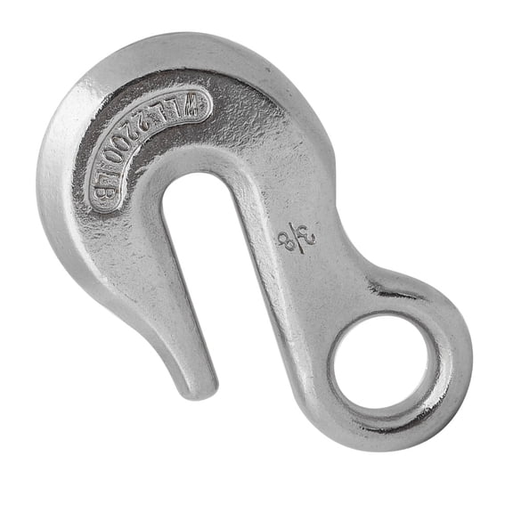 Suodoka Durable Stainless Steel Eye Lifting Cargoes Snap Hooks Hardware For Rowing Boat Kayak Marine Accessory 3/8 inches / 9.5 mm High Strength Load Bearing Hook Tool