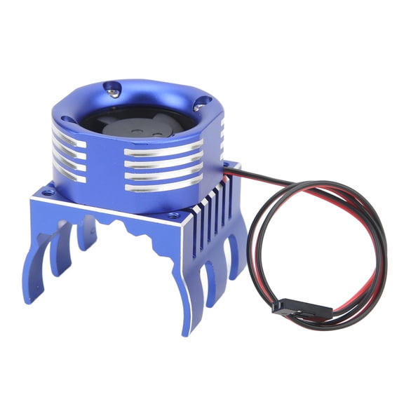 Suodoka ESC Motor with Light Cooling Strong Wind High Speed Aluminum Alloy Plastic RC Fan 1.65 inches / 42mm Blue