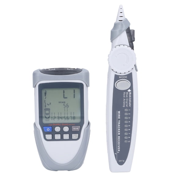 Suodoka ET613 Network Cable Tester LCD Digital Analog Wire Tracker Line Finder POE Multifunction Tool (8.66 inches / 22 cm)