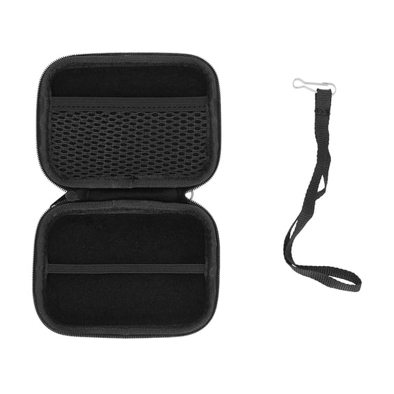 Suodoka EVA Shockproof Mouse Storage Bag Case for Logitech Pebble M350 Wireless Mouse, Travel Protective Handy Carrying Case and Lanyard, Black (5.1 x 3.9 x 1.2 inches / 13.0 x 10.0 x 3.0 cm)