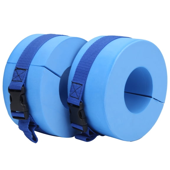 Suodoka EVA Swim Cuffs Water Aerobics Float Ring Ankles Arms Belts with Quick Release Buckle, High Buoyancy Aquatic Fitness Workout Gear Rings for Adults (6.3 inches / 16.0 cm)