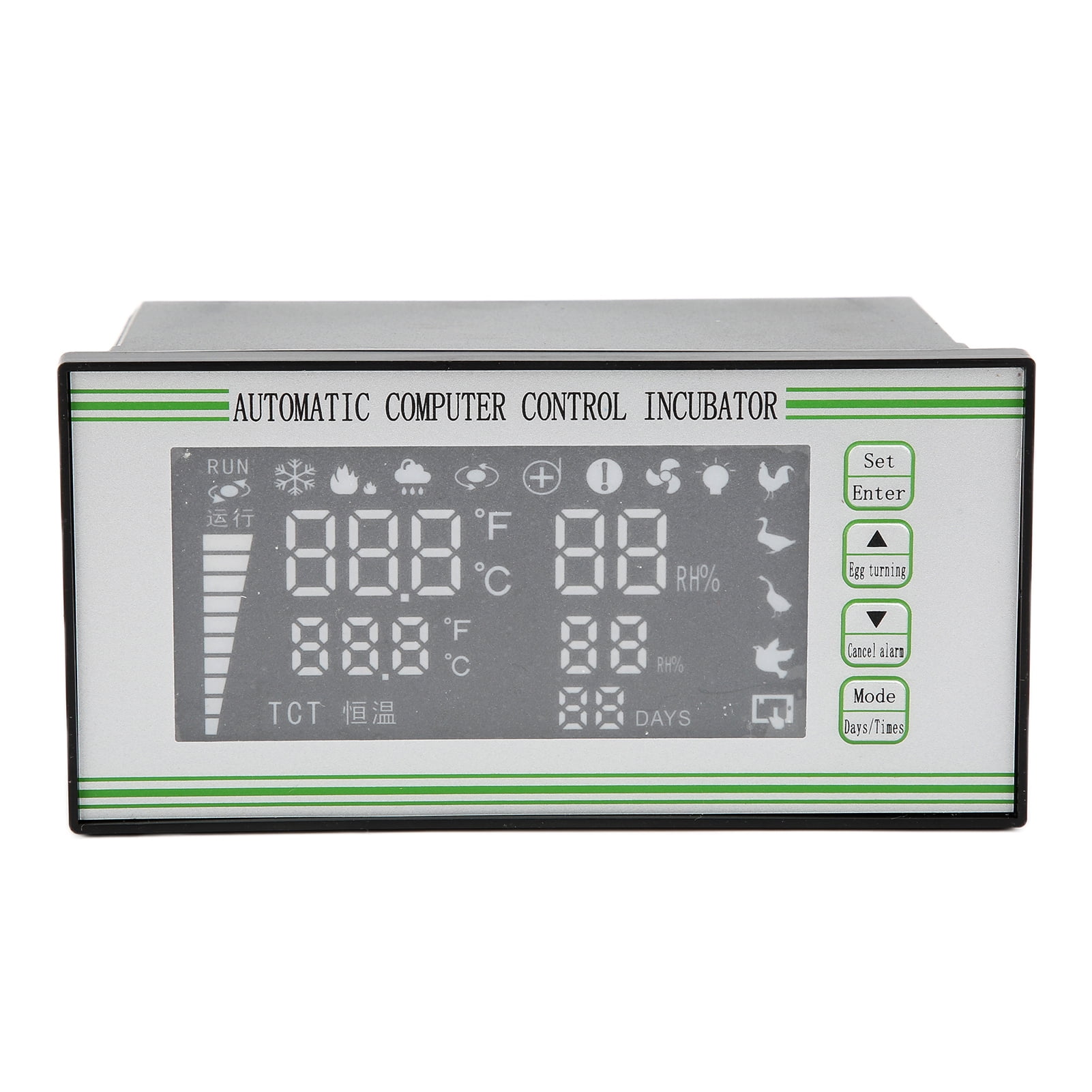 Suodoka Egg Incubator Temperature Controller 220V Automatic Digital System with Humidity Sensor Probe for Chicken Quail