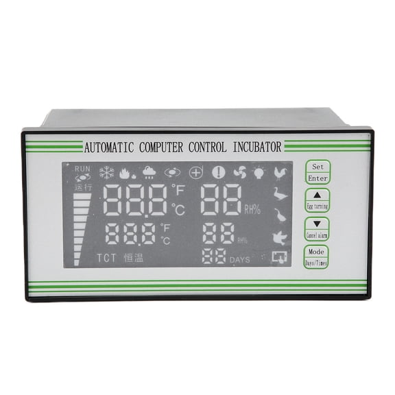 Suodoka Egg Incubator Temperature Controller 220V Automatic Digital System with Humidity Sensor Probe for Chicken Quail