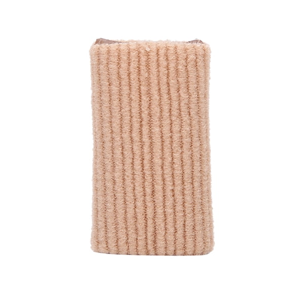 Suodoka Elastic Toe Cover 10pcs Pain Relief Corns Protector for Overlapping Toes Soft Finger Toe Wrap Cushion Skin Color Small Size (0.6 x 1.2 inches / 1.5 x 3 cm)