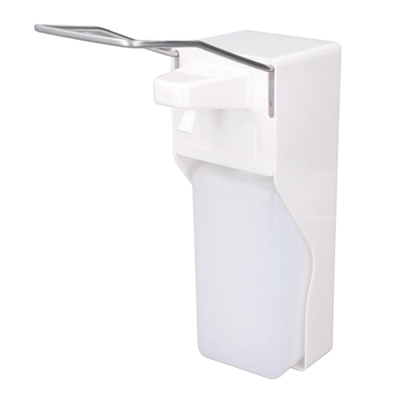 Suodoka Elbow Press Soap Dispenser 1000ml / 33.8 fl oz Large Capacity Wall Mount Hand Sanitizer Lotion Pump for Bathroom Toilet Kitchen Commercial Supplies